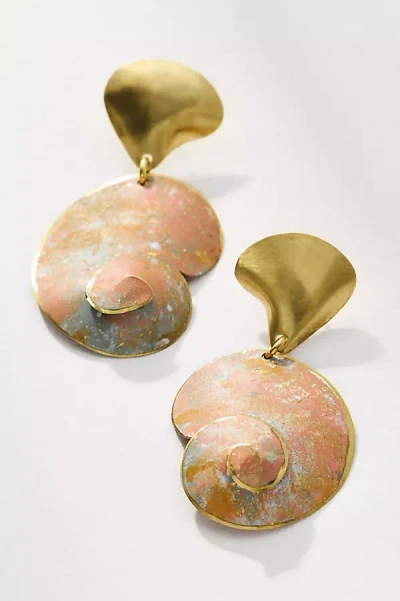 Sibilia Fossil Drop Earrings