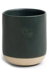 Siblings Forever Ceramic Vessel In Green