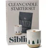 Siblings Winter Clean Candle Starter Set In Gray