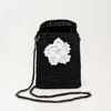 Sibylla Delphica Black / White Handmade Crochet Phone Case - Black In Multi