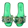 Sibylla Delphica Women's Anatomic Sole Raffia Green Metallic Handwoven Sandals - Heart In Green
