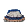 Sibylla Delphica Women's Blue / Pink / Purple Olivia - Blue And Beige Crochet Clutch