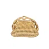 Sibylla Delphica Women's Mini Metallic Crochet Clutch Bag - Persefoni Gold