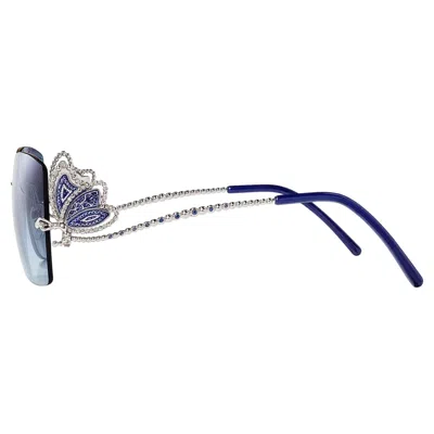 Pre-owned Sicis Jewels 18kt Gold Sunglasses With White Diamonds Decorated Micromosaic