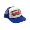 Sicko Blue And White Working Like A  Trucker Hat In Blue