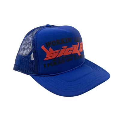 Sicko Royal Blue Working Like A  Trucker Hat