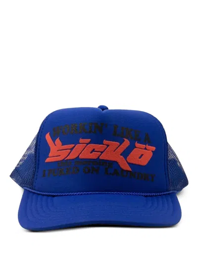 Sicko Trucker Mesh-back Cap In Blue