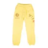 Sicko Yellow Luke. Wav Embroidered Sweatpants In Yellow