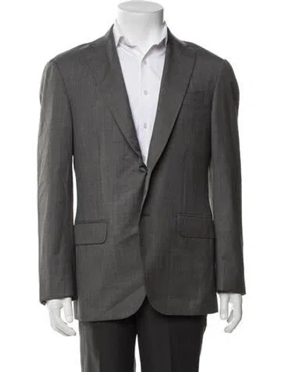 Pre-owned Sid Mashburn Blazer In Grey