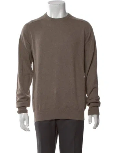Pre-owned Sid Mashburn Cashmere Crew Neck Pullover In Brown