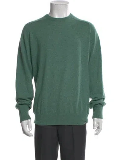 Pre-owned Sid Mashburn Cashmere Crew Neck Pullover In Green