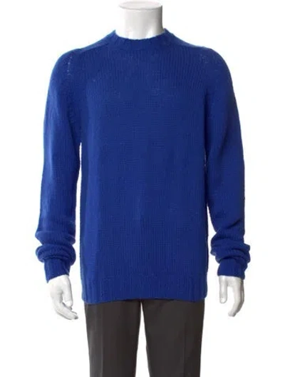 Pre-owned Sid Mashburn Cashmere Crew Neck Pullover W/ Tags In Blue