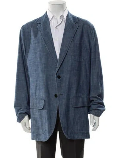 Pre-owned Sid Mashburn Coat In Blue