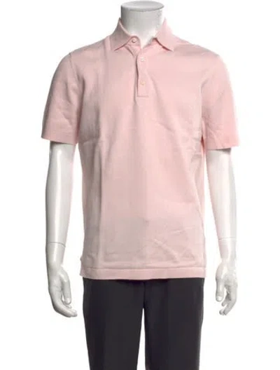 Pre-owned Sid Mashburn Collar Short Sleeve Polo Shirt In Pink