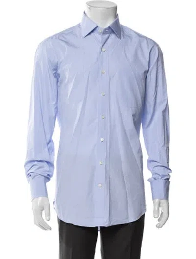 Pre-owned Sid Mashburn Long Sleeve Dress Shirt In Blue