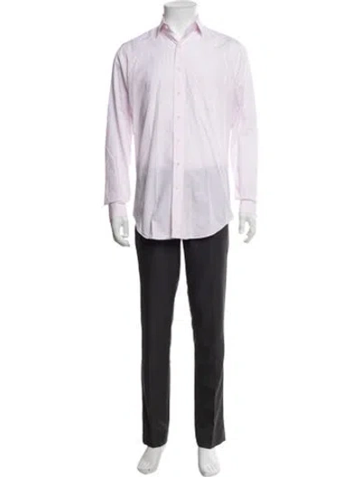 Pre-owned Sid Mashburn Long Sleeve Dress Shirt In Pink