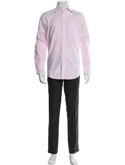 Pre-owned Sid Mashburn Long Sleeve Dress Shirt In Pink