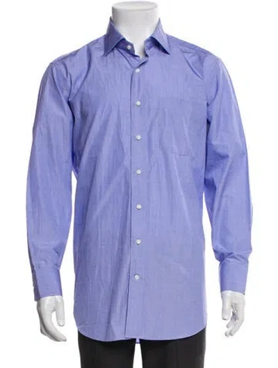 Pre-owned Sid Mashburn Long Sleeve Dress Shirt In Purple