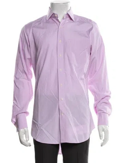 Pre-owned Sid Mashburn Long Sleeve Dress Shirt In Purple
