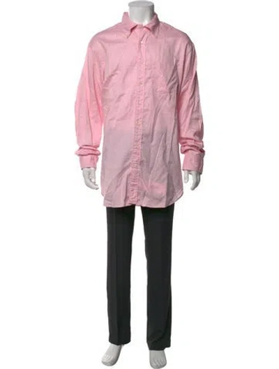 Pre-owned Sid Mashburn Long Sleeve Dress Shirt In Red