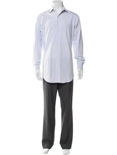 Pre-owned Sid Mashburn Long Sleeve Dress Shirt In White