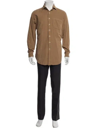 Pre-owned Sid Mashburn Long Sleeve Shirt In Neutral