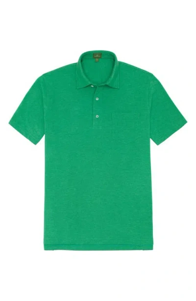 Sid Mashburn Short Sleeve Pima Cotton Piqué Polo In Heather Basil Pique
