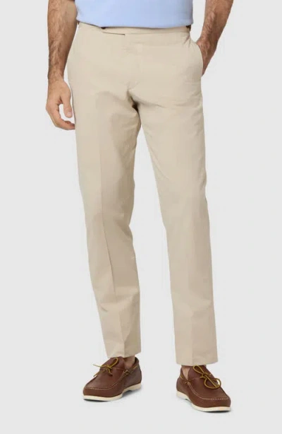 Sid Mashburn Slim Fit Flat Front Cotton Seersucker Pants