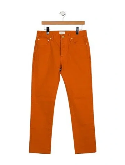 Pre-owned Sid Mashburn Slim Fit Jeans In Orange