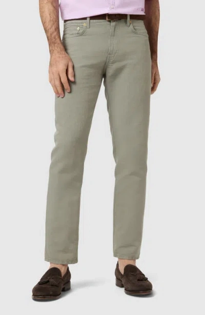 Sid Mashburn Slim Straight Leg 5 Pocket Pants In Sage Canvas