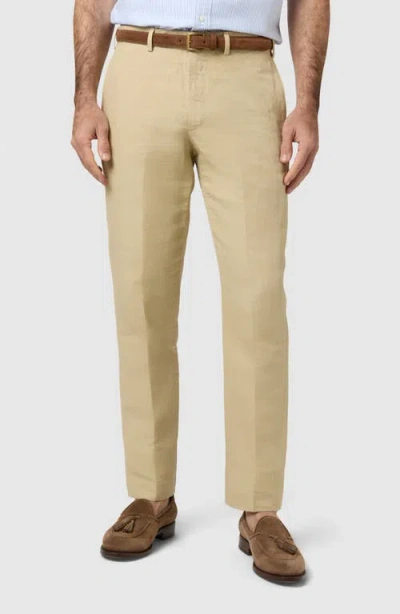 Sid Mashburn Sport Trousers In Khaki Canvas