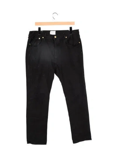 Pre-owned Sid Mashburn Straight-leg Jeans In Black