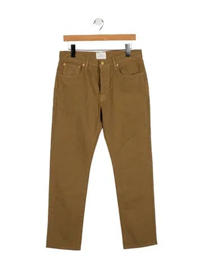 Pre-owned Sid Mashburn Straight-leg Jeans In Brown