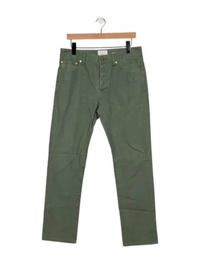 Pre-owned Sid Mashburn Straight-leg Jeans In Green