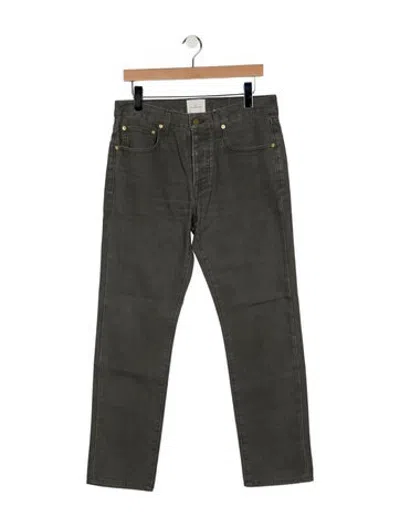 Pre-owned Sid Mashburn Straight-leg Jeans In Grey