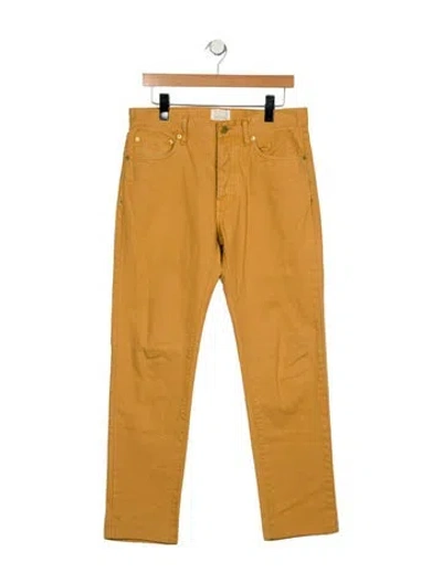 Pre-owned Sid Mashburn Straight-leg Jeans In Neutral