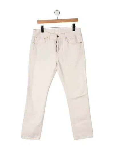 Pre-owned Sid Mashburn Straight-leg Jeans In Neutrals