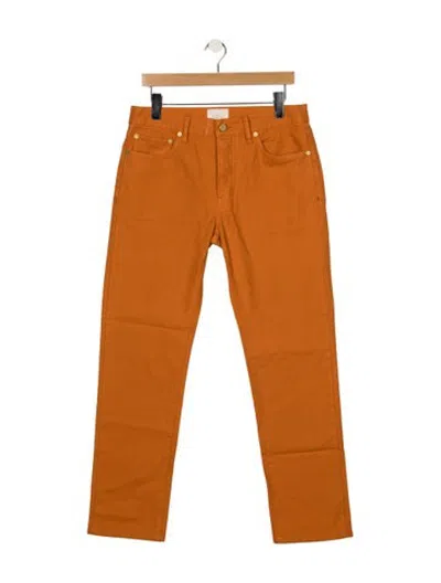 Pre-owned Sid Mashburn Straight-leg Jeans In Orange