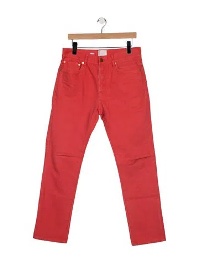 Pre-owned Sid Mashburn Straight-leg Jeans In Orange