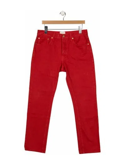 Pre-owned Sid Mashburn Straight-leg Jeans In Orange