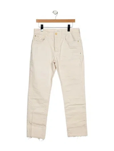 Pre-owned Sid Mashburn Straight-leg Jeans In White