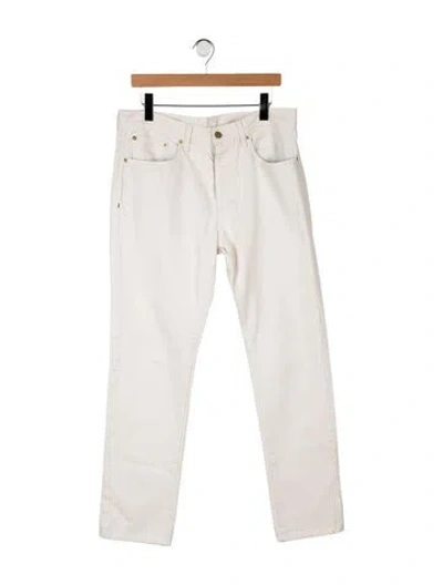 Pre-owned Sid Mashburn Straight-leg Jeans In White