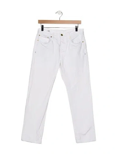 Pre-owned Sid Mashburn Straight-leg Jeans In White