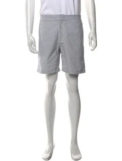 Pre-owned Sid Mashburn Striped Shorts In White