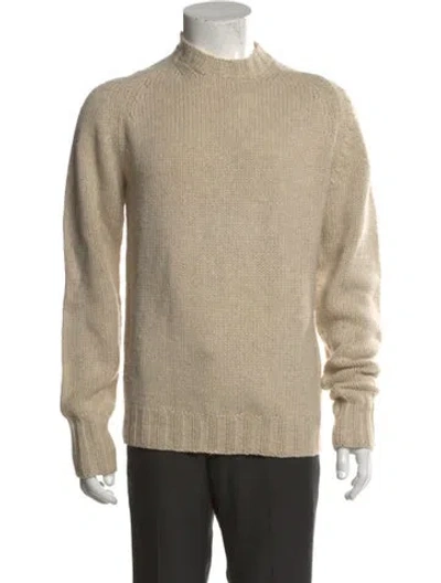 Pre-owned Sid Mashburn Turtleneck Long Sleeve Pullover In Neutral