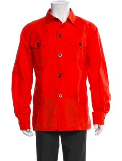 Pre-owned Sid Mashburn Utility Jacket In Orange