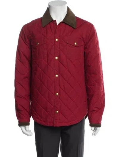 Pre-owned Sid Mashburn Utility Jacket In Red