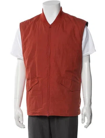 Pre-owned Sid Mashburn Vest In Orange
