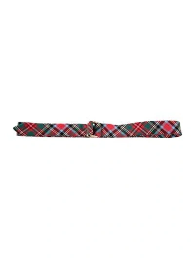 Pre-owned Sid Mashburn Waist Belt In Red
