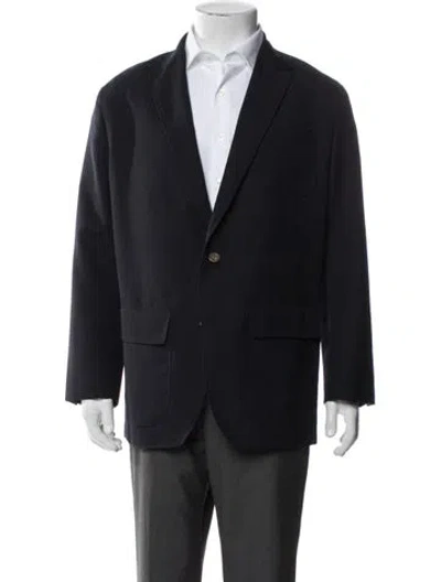 Pre-owned Sid Mashburn Wool Blazer In Blue